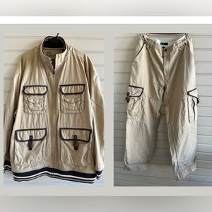 Sean John Utility Jacket and Pants set Cargo Coat EUC XXL